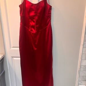 Abercrombie & Fitch Corset Midi Dress